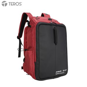 Backpack TEROS Alltracker AMD TE-ATK9060, para Notebooks de hasta 15.6″, Rojo/Negro