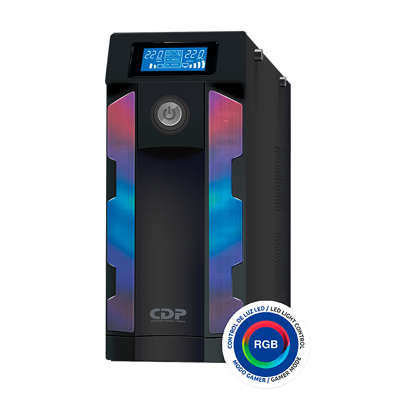 UPS Interactivo CDP (Chicago Digital Power) GSMART 1516i, 1500VA/900W, Color Negro