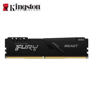 Memoria UDIMM Kingston Fury Beast, 32GB, DDR4, 3200MT/s, PC4-25600, CL16, 1.35V, Negro