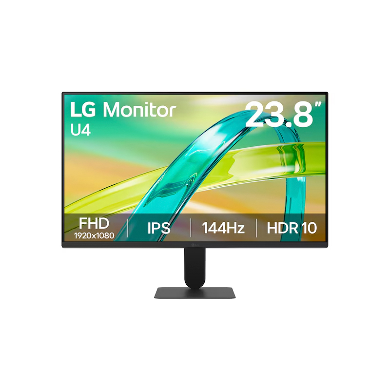 Monitor LG U4 24U411B-B/23.8″/FHD/IPS/144Hz/HDMI/Earphone-out/(3 polos (Solo sonido))
