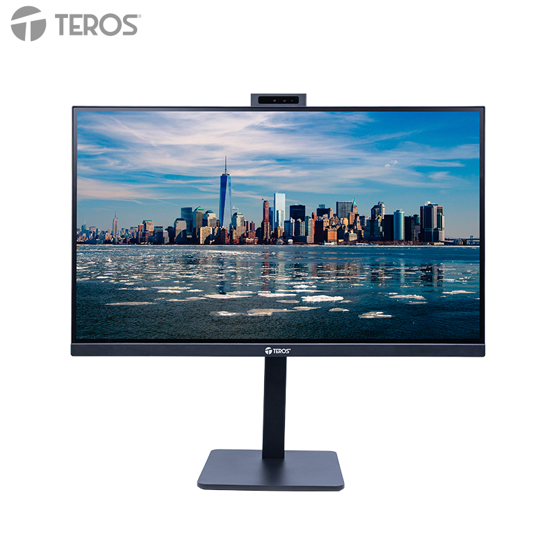 Monitor plano TEROS TE-2720CS, 27″ QHD IPS, 144Hz, 1ms, HDMI, DP, Cámara, Micrófono