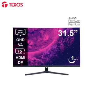 Monitor curvo TEROS TE-3253S , 31.5″ QHD VA, 75Hz, 1ms, HDMI, DP, Audio Out