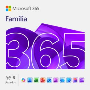 Licenciamiento Virtual (ESD) Microsoft 365 Family (Licencia de 12 meses / 1 a 6 usuarios)