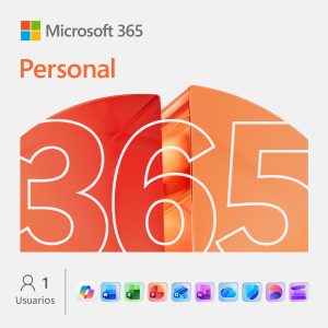 Licenciamiento Virtual (ESD) Microsoft 365 Personal (Licencia de 12 meses / 1 usuario)