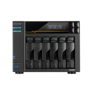 Servidor NAS ASUSTOR LOCKERSTOR 6 Gen3 (AS6806T) Ryzen V3C14/QC/10nm, 16GB ECC DDR5-4800