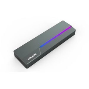 Enclosure (estuche) portatil HIKSEMI MDR1 con luz RGB, Interfaz USB 3.2 Gen 2 Tipo-C, Gris