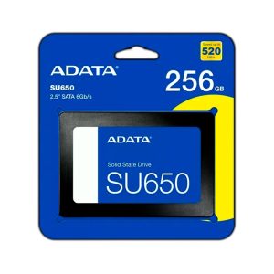 Unidad en estado solido (SSD) ADATA Ultimate SU650 256GB SATA 6Gb/s (SATA III), 2.5″, ECC