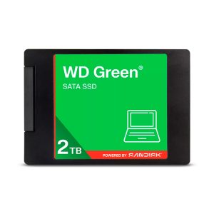 Unidad en estado solido Western Digital Green, WDS200T5G0A, 2TB, SATA, 2.5″, 7mm.