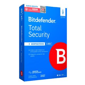 Bitdefender Total Security – Licencia de 1 año para 3 dispositivos