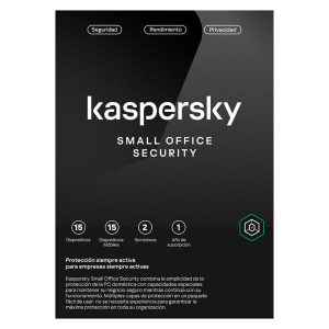 Software Kaspersky Small Office Security, para 15 PCs, Licencia 1 año, Producto Virtual.