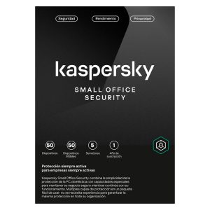 Software Kaspersky Small Office Security, para 50 PCs, Licencia 1 año, Producto Virtual.