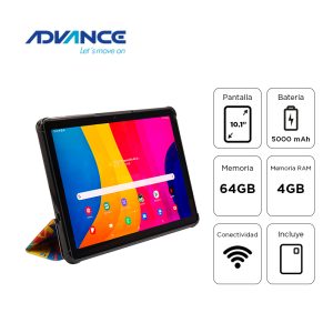 Tablet Advance SmartPad SP3703 WiFi 10.1″ WXGA IPS A333 1.75GHz 4GB 64GB Android 15 gris
