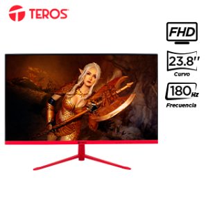 Monitor curvo gaming TEROS TE-2473G 23.8″ FHD VA 180Hz 1ms HDMI DP AUDIO OUT USB
