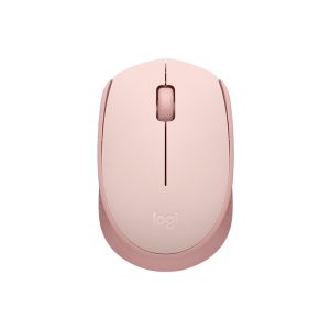 Mouse óptico inalámbrico Logitech M170, ambidiestro, receptor USB, 2.4 GHz, Rosa.
